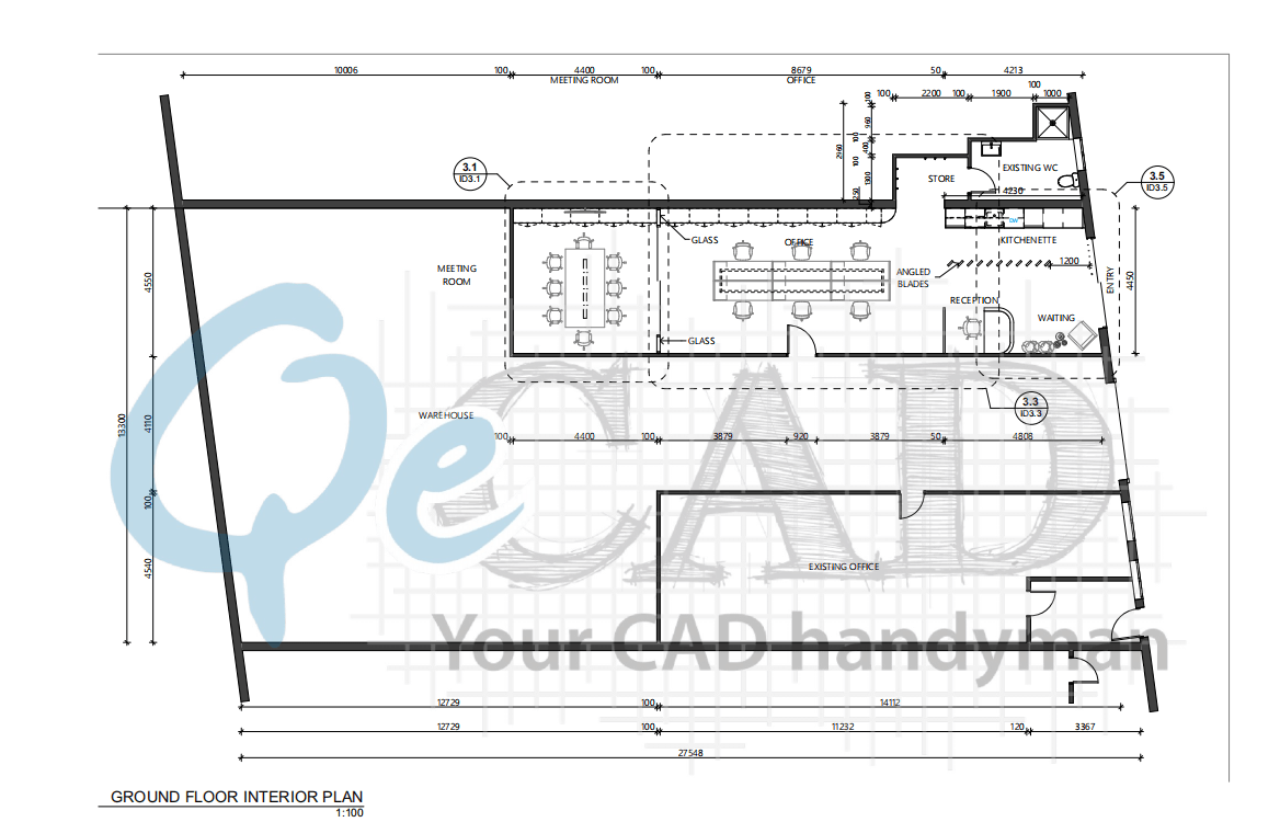 
											Private office interior Fitout Sample